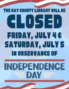Closed for Independence Day