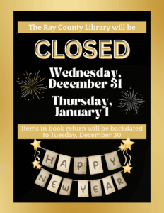 Closed for New Year’s