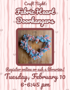 Crafting for Adults: Fabric Heart Doorhangers