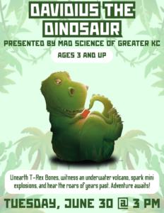 Mad Science Presents: Davidius the Dinosaur Show