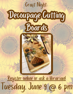Crafting for Adults: Decoupage Cutting Boards