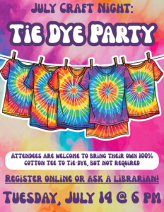 Crafting for Adults: Tie Dye Party!