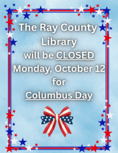 Closed for Columbus Day